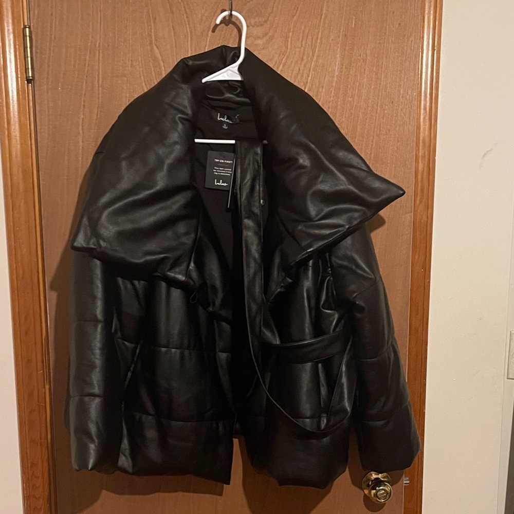 Black Faux Leather Jacket